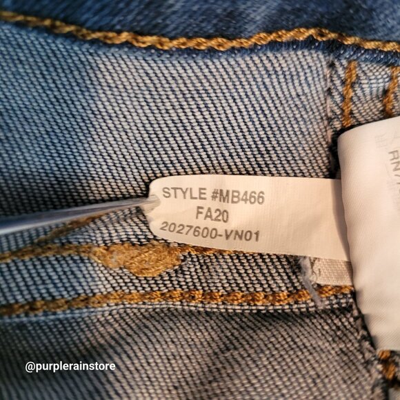 Madewell Jeans Size 27 Stovepipe High Rise Tummy Control Leman Wash MB466 - Picture 7 of 13